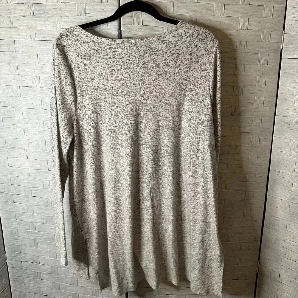 Lane Bryant long sleeve T-shirt white black dots normcore casual plus size - Picture 2 of 8